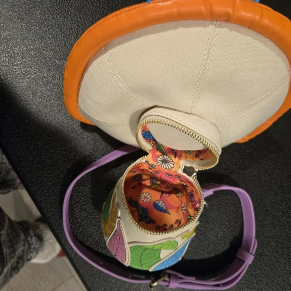 StitchShoppe Loungefly Alice In Wonderland CaterpillerMushroom CrossbodyBag NWOT - Picture 11 of 15